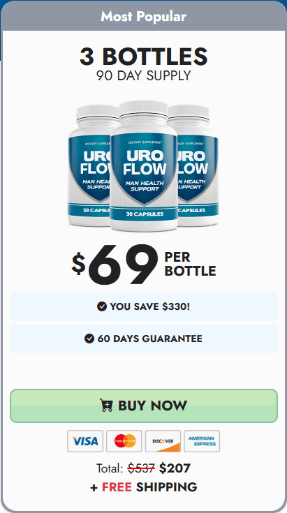 Buy UroFlow 3 Bottle